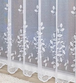 Mg Függöny jacquard 651/357 Fehér 160cm Minőség 1,9m kupon