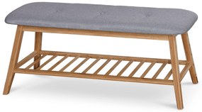 Szürke ülőpad bambusz szerkezettel ST15