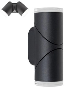 Prezent 28210A - LED Kültéri fali spotlámpa AKARA 2xLED/5W/230V IP65 fekete