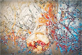 Kép - Mozaik absztrakció (90x60 cm)