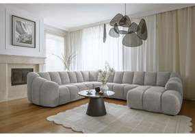 Világosszürke sarokkanapé (bal oldali-U alakú) Shell – Miuform