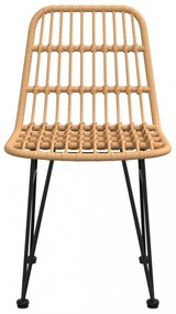 2 db polietilén rattan kerti szék 48 x 62 x 84 cm