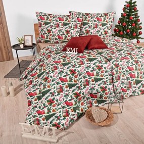 Karácsonyi ágyneműhuzat Holly Jolly EMI, A standard egyszemélyes ágy szett tartalma: 1x 140x200 + 1x 70x90