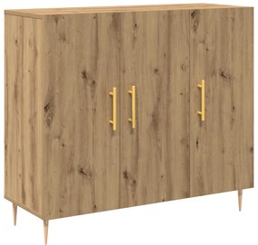 Oldalszekrény Artisan Tölgy 90x34x80 cm Iparilag Fab