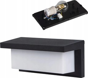 Lerto Kültéri Homlokzati Lámpa Izzó Nagy menetes E27 Fekete