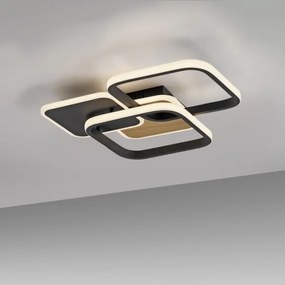 Leuchten Direkt 14117-78 - LED Mennyezeti lámpa SEVENT LED/36W/230V fekete/barna