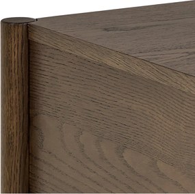 Sötét natúr színű éjjeliszekrény tölgyfa dekorral Monfort – Actona