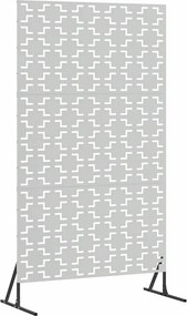 vidaXL Magánszféra Képernyő Szürke 100 x 50 x 180 cm Acél