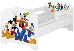 BabyBoo Gyermekágy 140 x 70cm Disney - Mickey Barátok, fehér 140x70