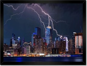 Poszterek keretben 40x30 New York éjszaka