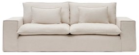 Bézs len kanapé 280 cm Anarela – Kave Home