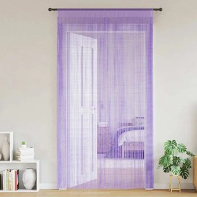 2 db lila zsinórfüggöny 100 x 250 cm