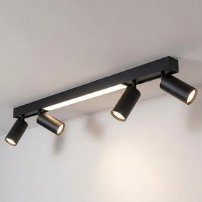 Brilagi - LED spotlámpa SELE 4xGU10/30W/230V + LED/20W fekete