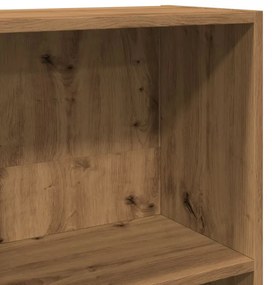 kézműves tölgy szerelt fa könyvespolc 60 x 24 x 143 cm