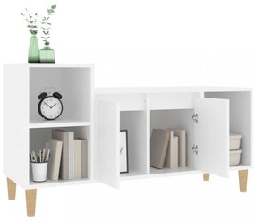 fehér szerelt fa TV-szekrény 100x35x55 cm