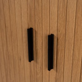 Komoda TRISH 140 cm Dwudrzwiowa Rozsuwana Dąb