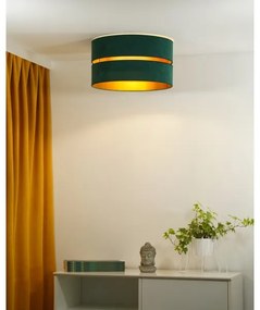 Duolla - Mennyezeti lámpa DUO 1xE27/40W/230V átm. 40 cm zöld/arany