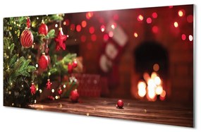 Akrilkép Dísz karácsonyfa ajándékok 125x50 cm