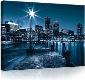 Vászonkép város éjszaka képek falra épületek 100x75