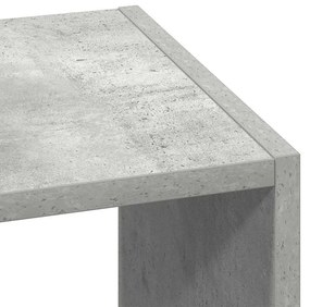 betonszürke szerelt fa könyvespolc halmozható 30 x 30 x 80 cm