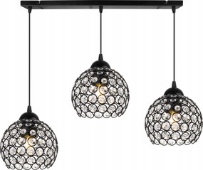 Mennyezeti Függőlámpa Glamour Hármas Csillár Plafon Kristályok