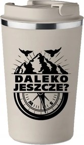 Prémium Termo Bögre fekete ajándék a hegyekbe Még Messze KT_515_b