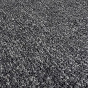 Sötétszürke kézi szövésű gyapjúkeverék futószőnyeg 60x230 cm Minerals – Flair Rugs