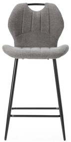 Szürke bárszék szett 2 db-os (ülésmagasság 65 cm) Muli – Marckeric