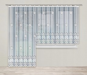 Hosszú, Sűrű Szalagfüggöny Nagy Virágok 25435 200X250