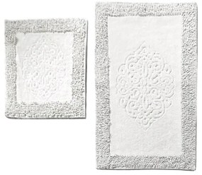 SZETT 2x PIANTE fürdőszobai szőnyeg 60x100 cm fehér