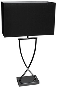 ByRydens 2820440-6513 - OMEGA asztali lámpa 1xE27/5W/230V fekete