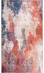 Piros-kék mosható szőnyeg 80x50 cm - Vitaus