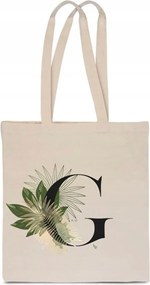 Öko Táska Pamut ekrü G Betűvel monogram Gaia TT_355_e