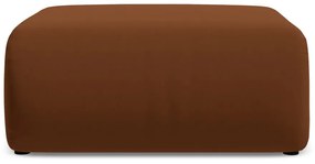 Narancssárga-barna bársony lábtartó Ekahi – Makamii