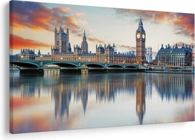 Kép - a Parlament londoni házai (90x60 cm)