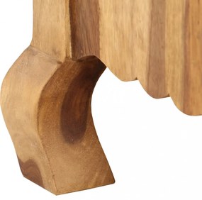 tömör fa TV-szekrény 115 x 30 x 42 cm