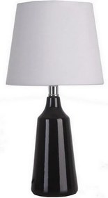 Lámpa Kerámia éjjeli asztali lámpa hálószoba lámpabúra 3067 fekete