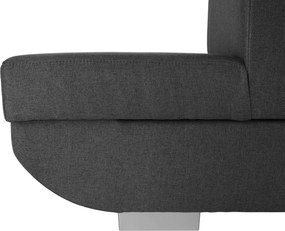 Ülőgarnitúra, sötétszürke, szövet Stark, jobbos, MAVIS