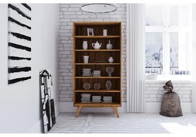 Tölgyfa könyvespolc 100x200 cm Retro - The Beds