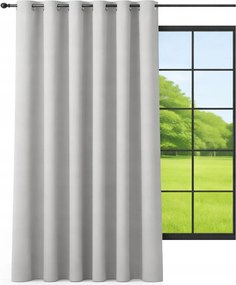 Készfüggöny matt 500x250 széles átvezető függöny világosszürke