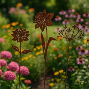 Erdei turbolyás lézervágott leszúrható kerti dekoráció, 37 cm