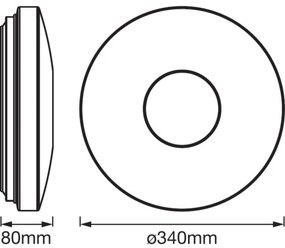 Ledvance - LED Mennyezeti lámpa érzékelővel SPARKLEDOT LED/24W/230V
