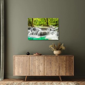 Vízesések képe (üvegen) (70x50 cm)