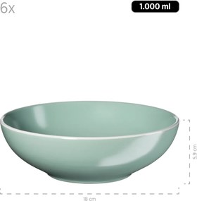 Mäser 24 darabos ELISSA étkészlet – zöld fényes