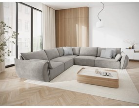 Világosszürke sarokkanapé (variálható) Vanda – Mazzini Sofas