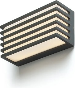 RENDL CLAIRE 21 fali lámpa antracit opálakril 230V LED 9W IP54 3000K