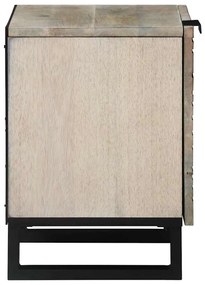 Éjjeliszekrények 2 pcs Természetes 40 x 33.5 x 46 cm