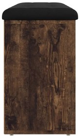 füstös tölgy színű szerelt fa cipőpad 102 x 32 x 50 cm