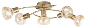 Rabalux 5552 - Csillár HOLLY 5xE14/40W/230V arany 5552