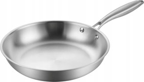 Acél Serpenyő Rozsdamentes Acél 22CM Indukciós Gáz Edenberg